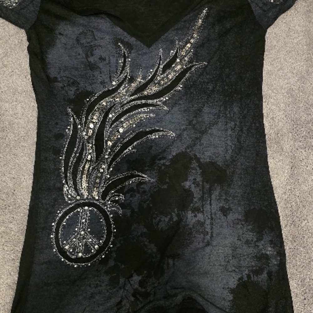 MISS ME Black Graphic Tee